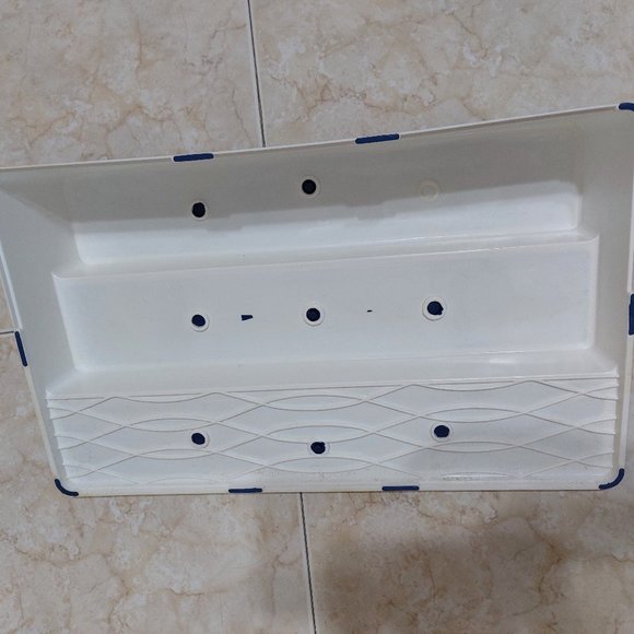 Copco Non Skid Shelf Organizer  15 X 9 X 3 NAVY BLUE 3 Tiers - Picture 10 of 10